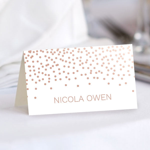 Confetti Sparkle Foil Place Card