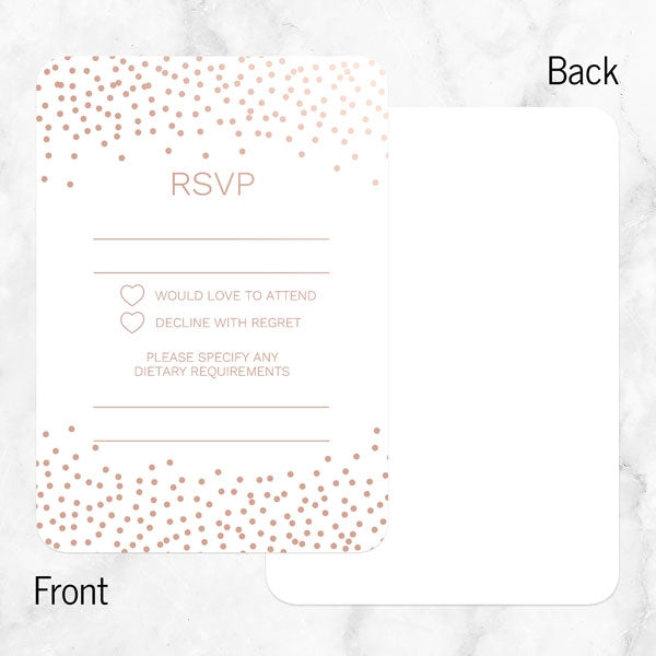 Confetti Sparkle - Foil Boutique Evening Invitation