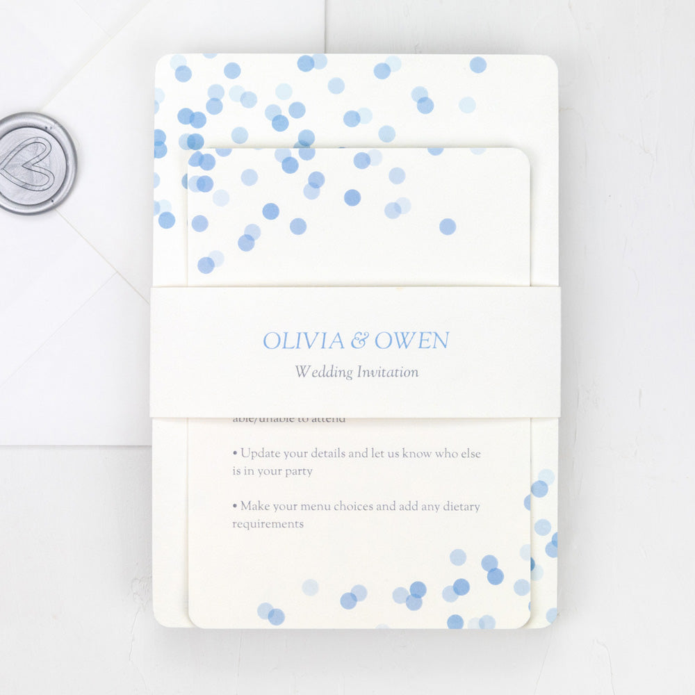 Confetti Sprinkle - Wedding Invitation & Information Card Suite