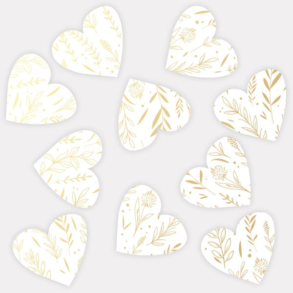 Wildflower Arch - Foil Heart Table Confetti
