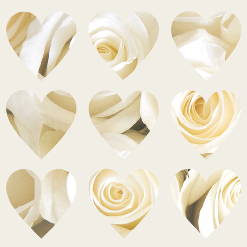 English Roses - Heart Table Confetti