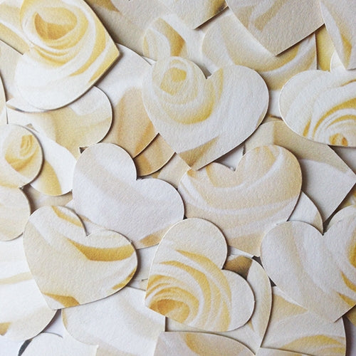 English Roses - Heart Table Confetti