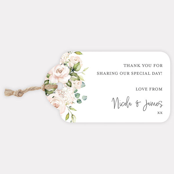 Cream Roses - Favour Tag