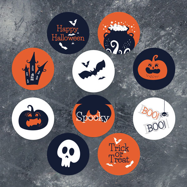 Creepy Pumpkin Castle - Halloween Stickers - Pack of 70