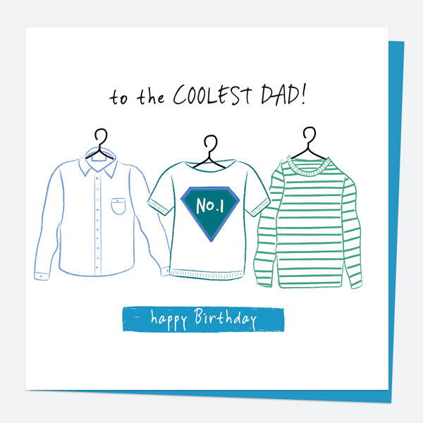 Dad Birthday Card - Dad's Wardrobe