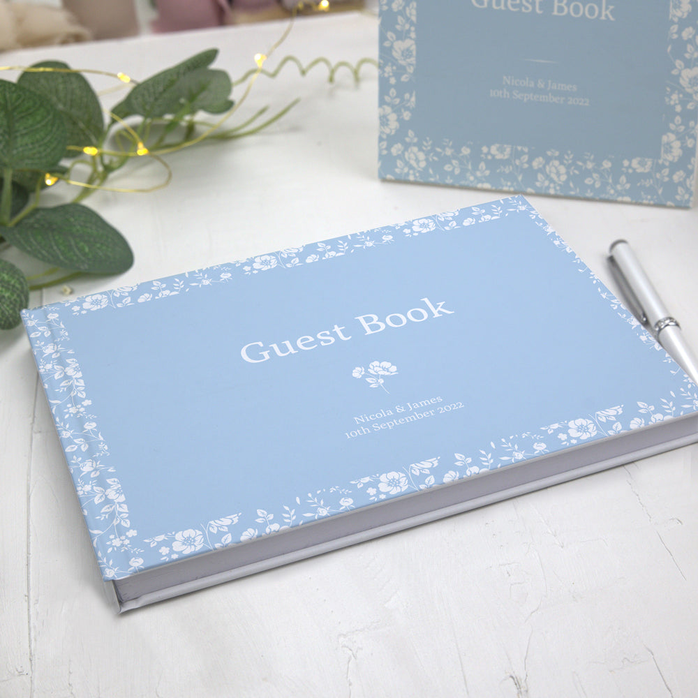 Dainty Flowers - Iridescent Wedding Guest Book