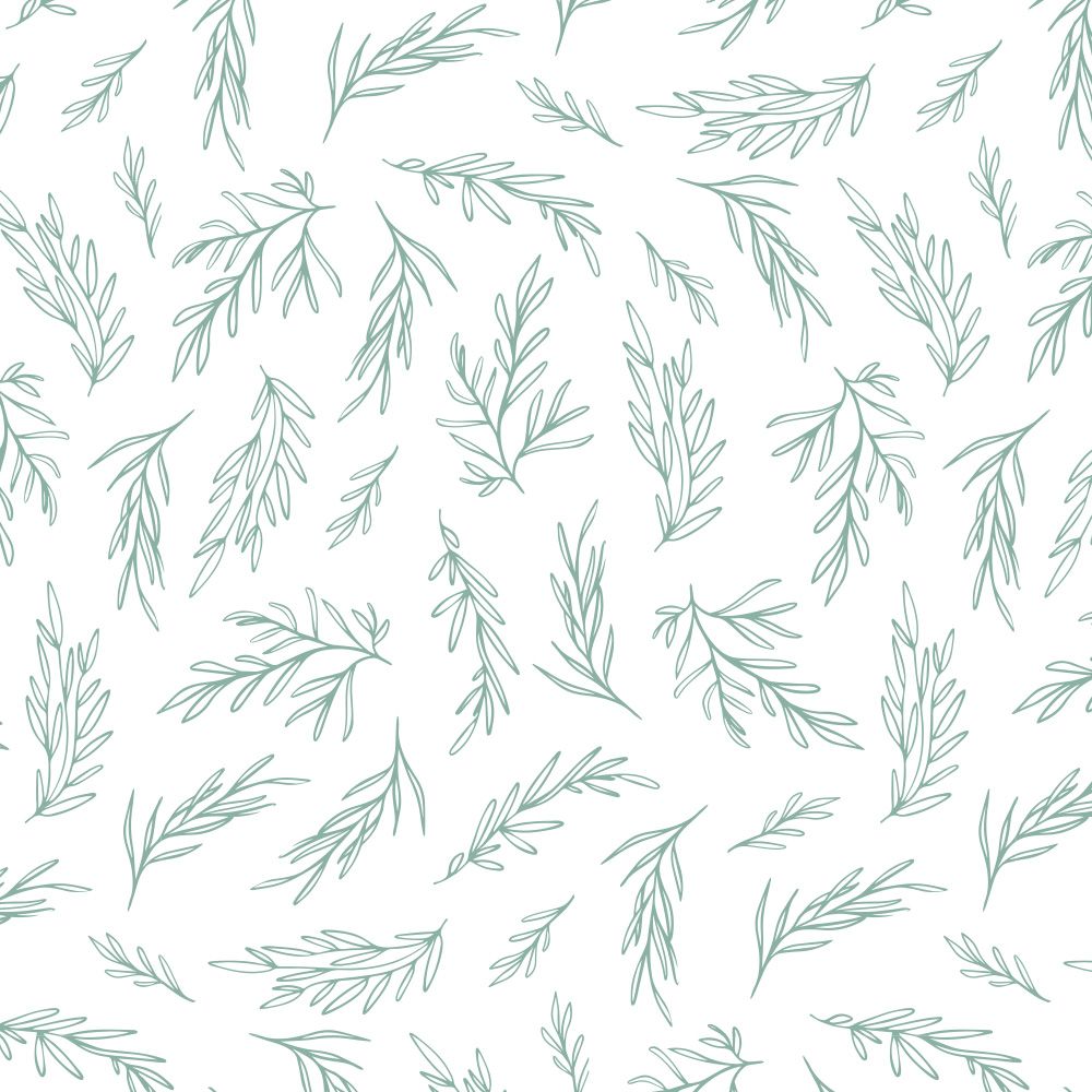 Dainty Leaf Border - Place Card