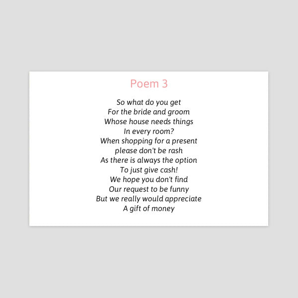 Burgundy Peony Bouquet - Gift Poem Cards