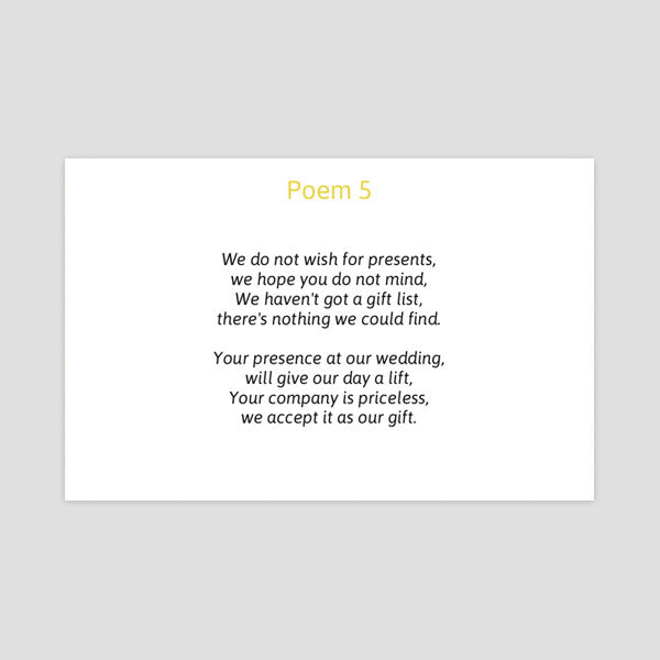 Sail Away With Me - Gift Poem Cards