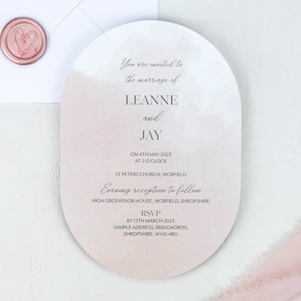 category header image Delicate Inkwash Iridescent Wedding Invitation