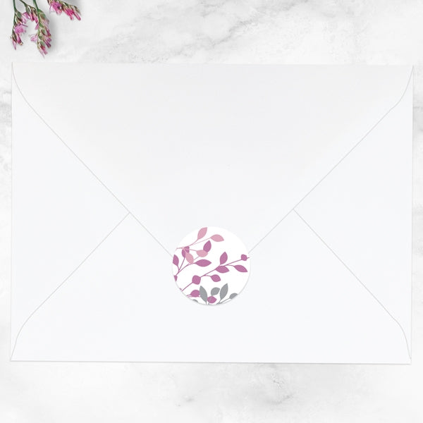 Delicate Leaf Border Envelope Seal - Pack of 70