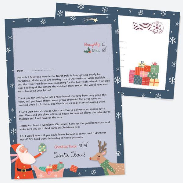 Delivering Presents - Non-Personalised Official Letter from Santa Claus
