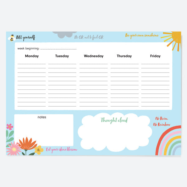Charity Desk Planner - Paper Hug - Thought Cloud