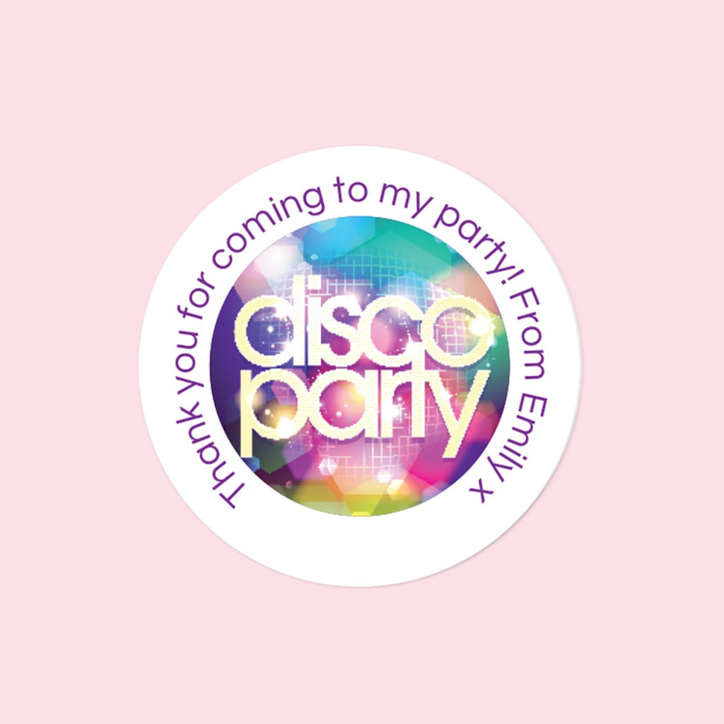 Disco Party - Sweet Bag Stickers - Pack of 35
