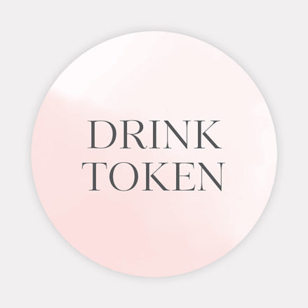 Delicate Inkwash - Iridescent Drink Tokens - Pack of 30