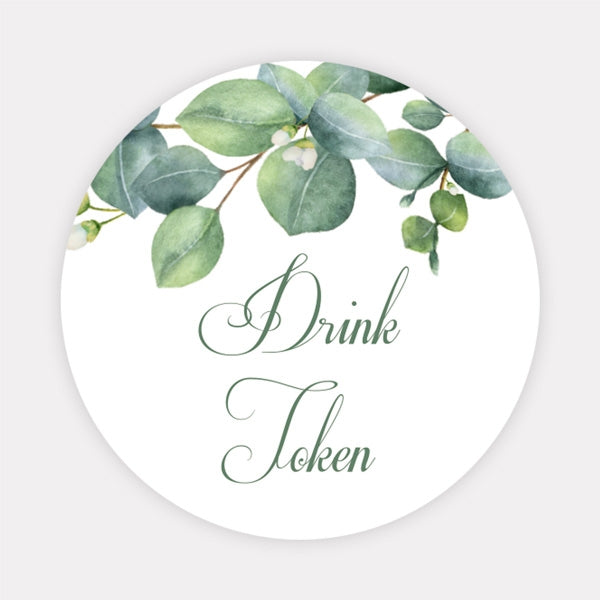 Eucalyptus Garland - Drink Tokens - Pack of 30 - Fast Delivery at Dotty ...