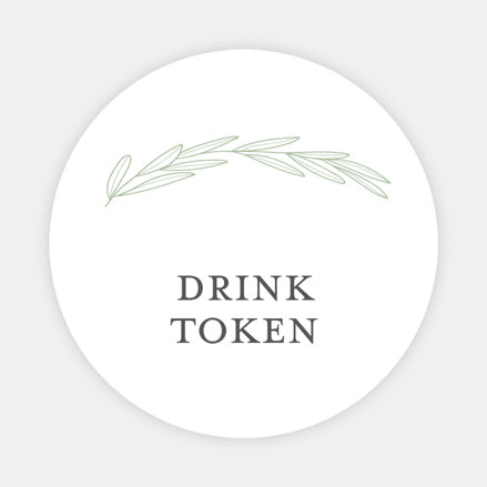 Olive Branch - Drink Tokens - Pack of 30