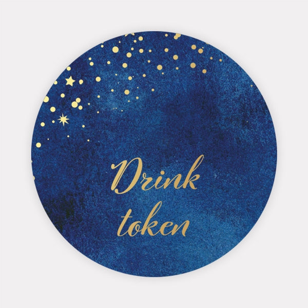 Starry Night - Foil Drink Tokens - Pack of 30
