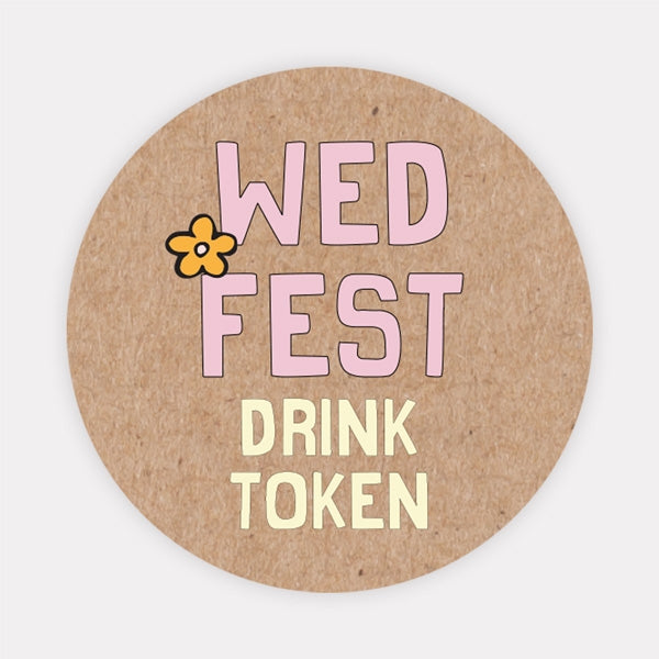 Summer Wedfest - Drink Tokens - Pack of 30