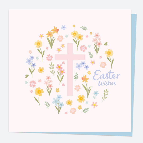 Easter Card - Floral Cross