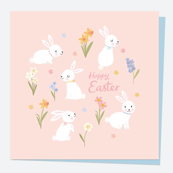 Easter Card - White Bunnies