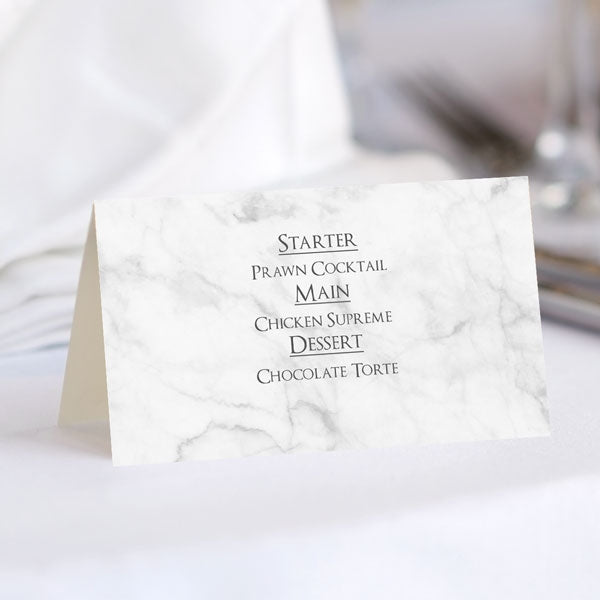 Elegant Marble Blush Place Card