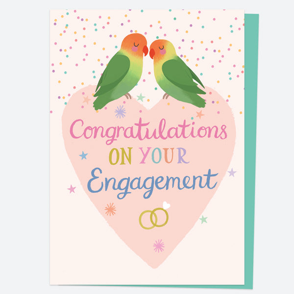 Engagement Card - Lovebirds
