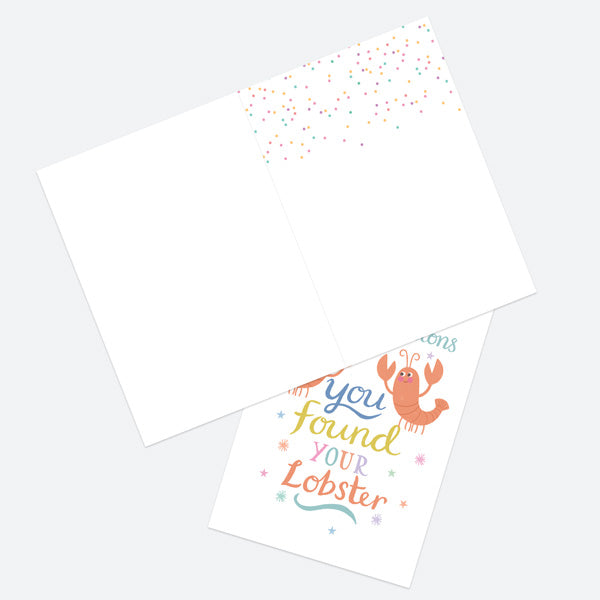 Engagement Card - You Found Your Lobster