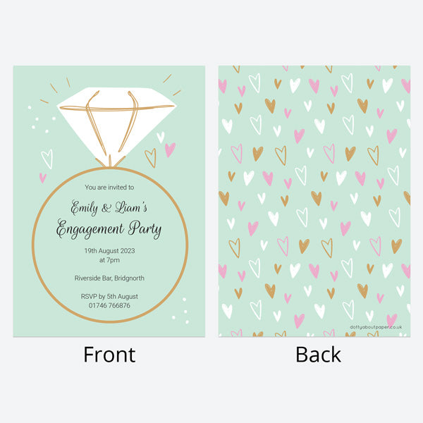 Engagement Party Invitations - Nice Ring To It