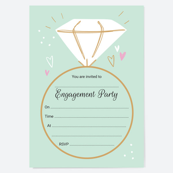 Engagement Party Invitations - Nice Ring To It