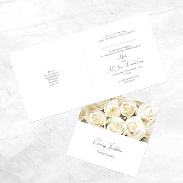 English Roses - Evening Invitation