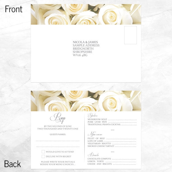 English Roses RSVP Cards