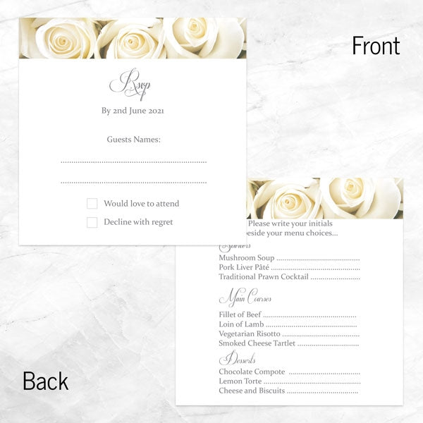 English Roses RSVP Cards