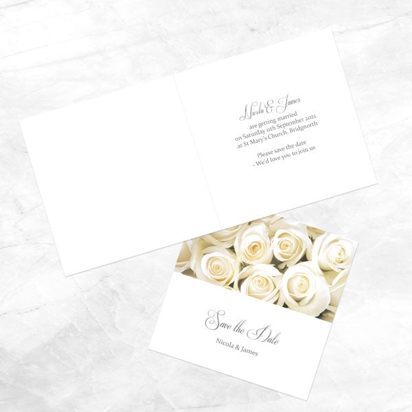 English Roses Save The Date Cards