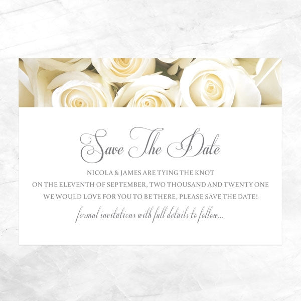 English Roses Save The Date Cards