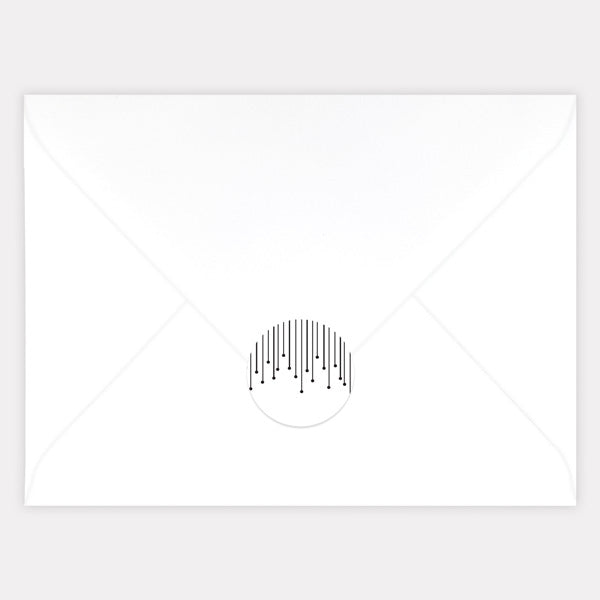Art Deco Chandelier Envelope Seal - Pack of 70