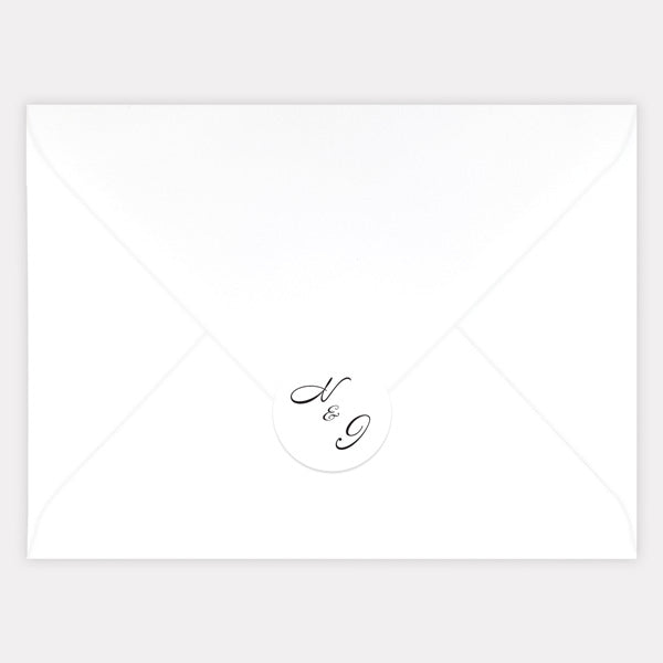 Elegant Monogram Envelope Seal - Pack of 70