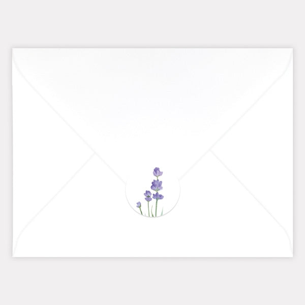 Lavender Envelope Seal - Pack of 70