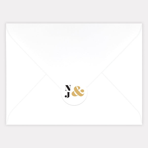 Metallic Ampersand Metallic Envelope Seal - Pack of 70