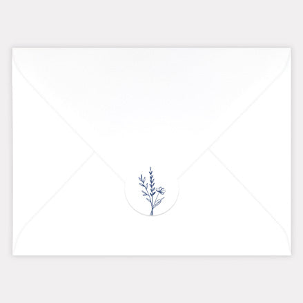 Modern Sprig Envelope Seal - Pack of 70