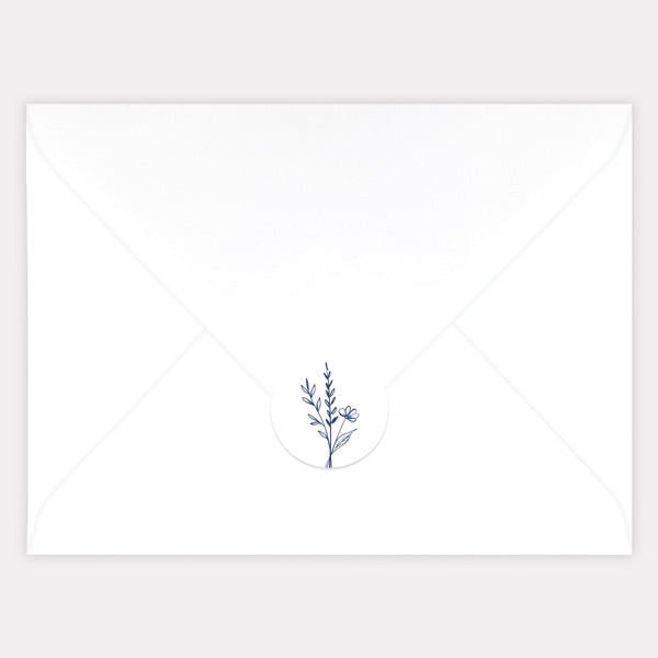Modern Sprig Envelope Seal - Pack of 70