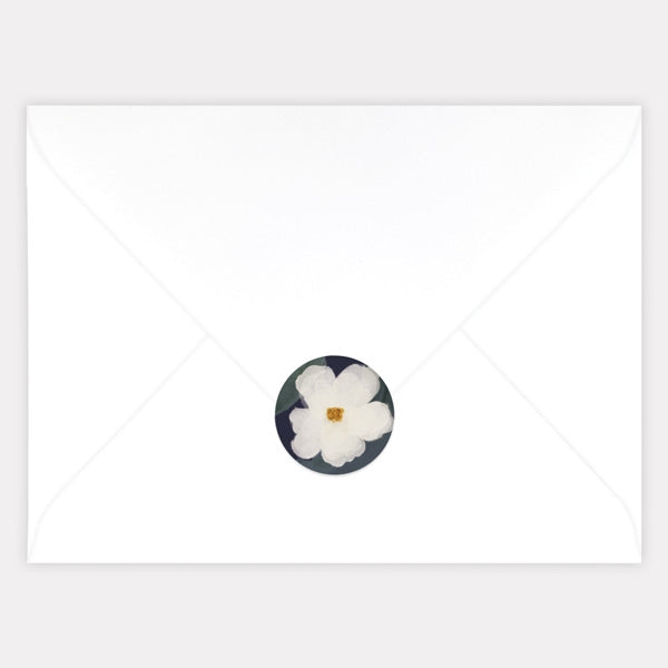 Navy Country Flowers Envelope Seal - Pack of 70
