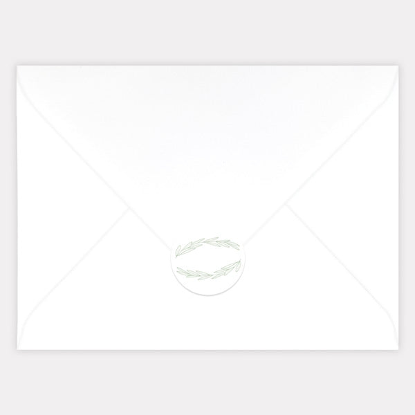 Olive Branch Envelope Seal - Pack of 70