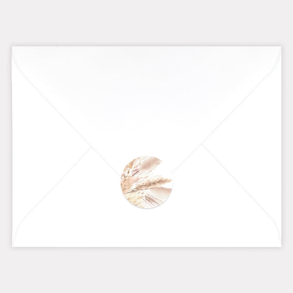 Pampas Grass Envelope Seal - Pack of 70