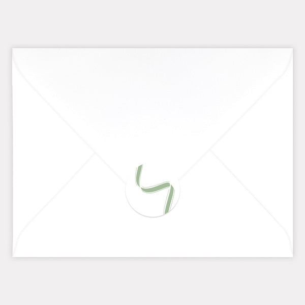 Ribbon Border Envelope Seal - Pack of 70