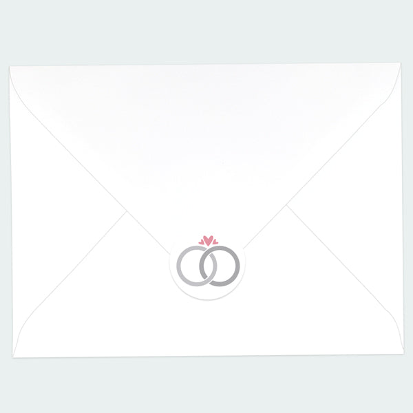 Wedding Rings - Envelope Seal - Pack of 70