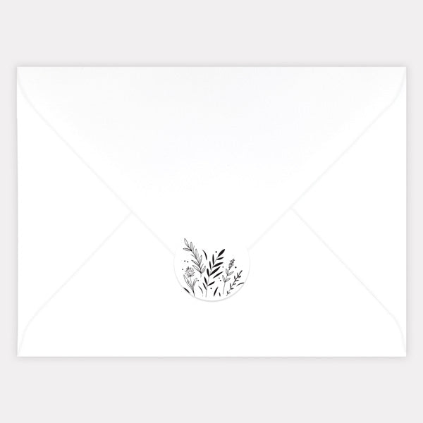 Wildflower Arch Envelope Seal - Pack of 70