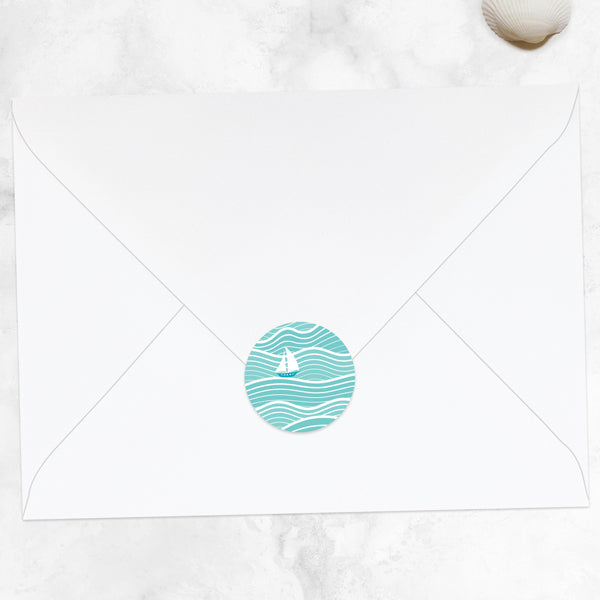 Sail Away With Me - Wedding Envelope Seals