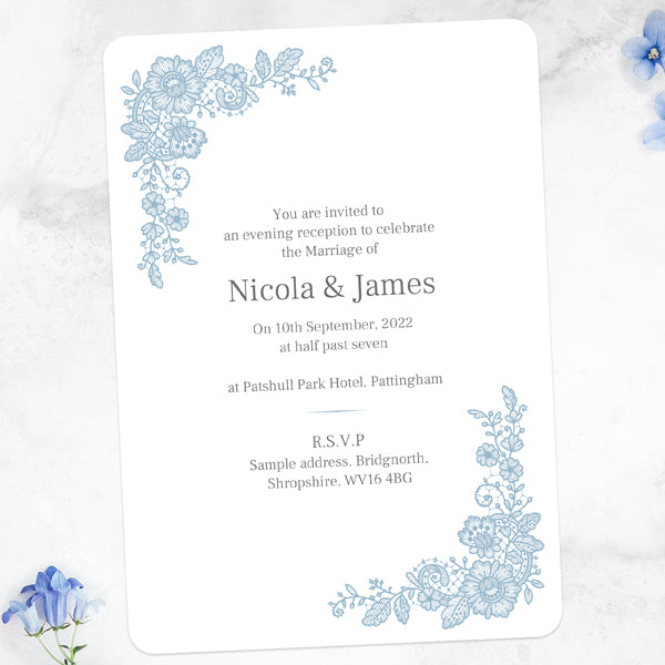Intricate Lace - Evening Invitations