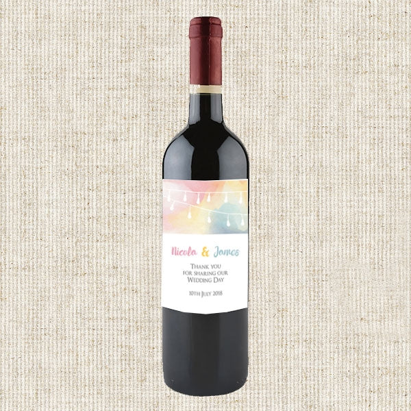 Festoon Lights Wine Bottle Labels - Pack of 9 - Fast Delivery at Dotty ...